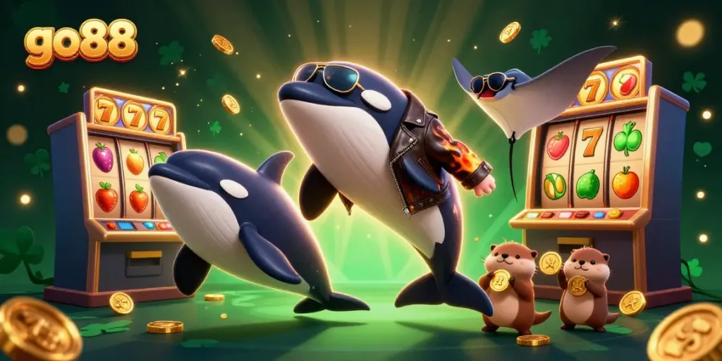Join the excitement with go88’s underwater casino, featuring vibrant characters and enriched gaming elements.