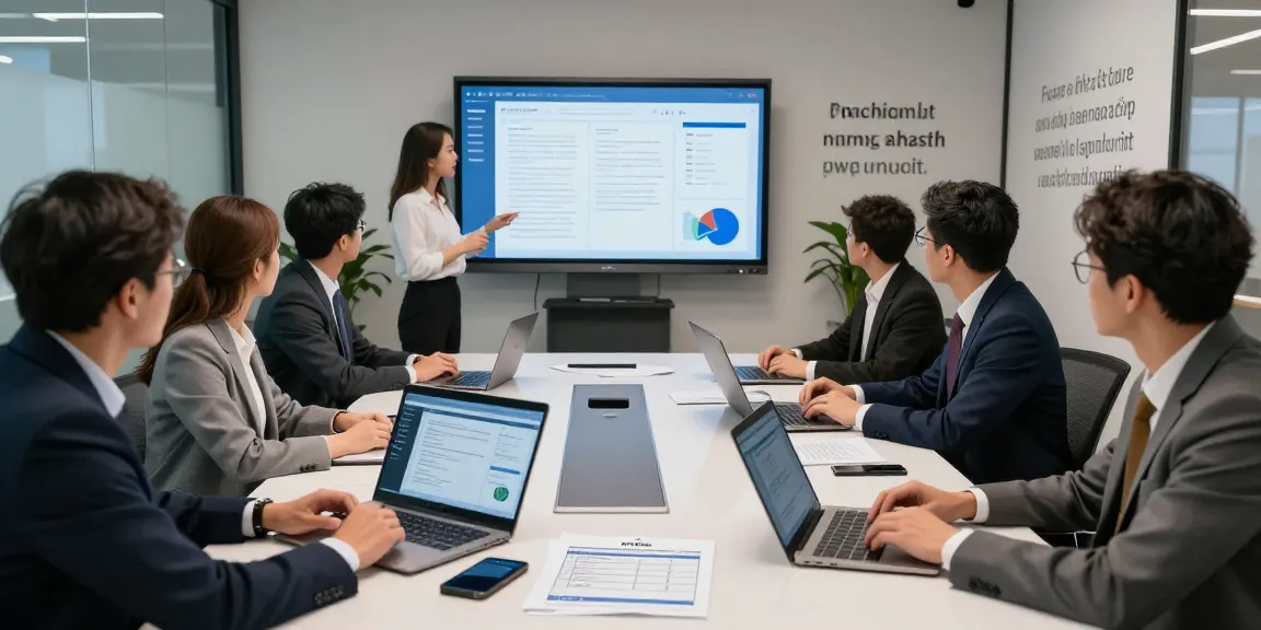 Team discussing document fraud detection strategies in a modern office setting.