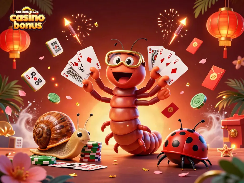 Experience the thrill of casinosnz.io casino bonus with vibrant casino characters in action.