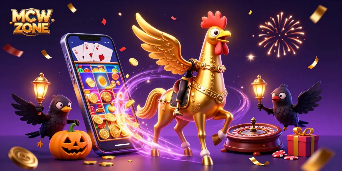 Experience exciting gameplay at MCW ZONE with vibrant casino elements and dynamic characters.